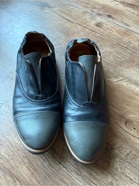 PIKOLINOS Black and grey Leather Slip-On Loafers